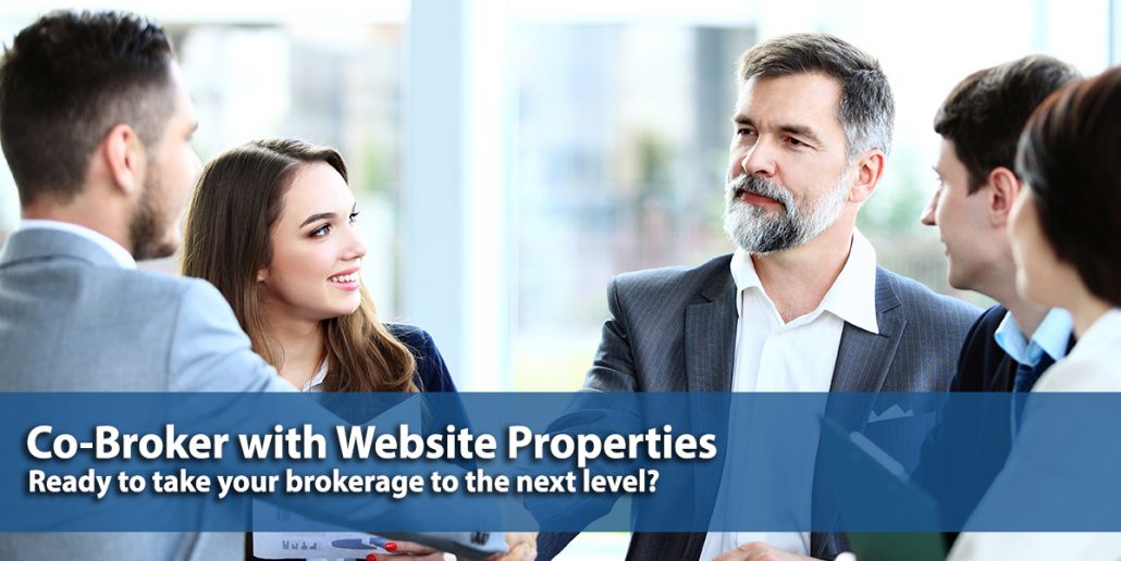 Co-Broker, Website Properties, Business Brokerage, Website Broker