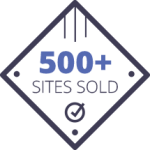 trust badge 500+ sites sold